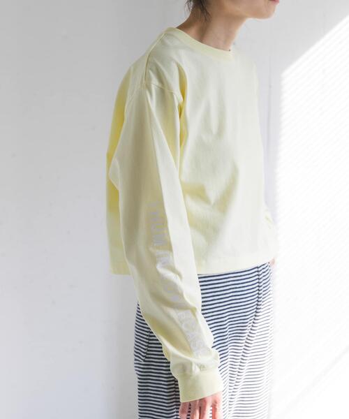 FORK&SPOON(フォークアンドスプーン)の「FORK&SPOON スリーブロゴクロップドTシャツ(Tシャツ/カットソー・レディース・オフホワイト/イエロー系その他・1)」の16枚目の写真
