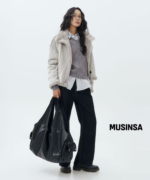 BLACKPURPLE(ブラックパープル)の「マックスポート ビキ バッグ MaxxPort Vicky Bag_Crack Black(ショルダーバッグ・レディース・ブラック・FREE)」の14枚目の写真