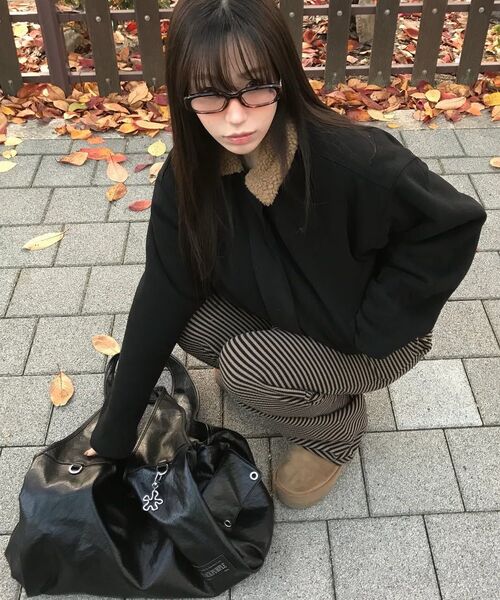 BLACKPURPLE(ブラックパープル)の「マックスポート ビキ バッグ MaxxPort Vicky Bag_Crack Black(ショルダーバッグ・レディース・ブラック・FREE)」の21枚目の写真