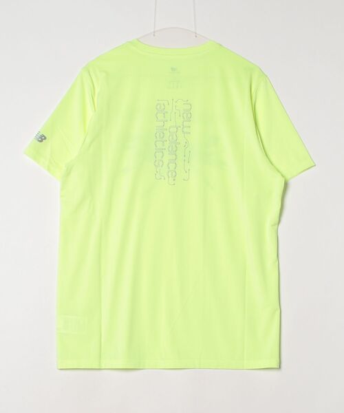 NEW BALANCE(ニューバランス)の「リフレクティブシティポリTシャツ(Tシャツ/カットソー・メンズ・レモンイエロー/ブラック・SMALL/MEDIUM/LARGE/X-LARGE/XX-LARGE)」の4枚目の写真