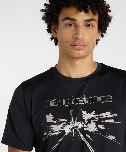 NEW BALANCE(ニューバランス)の「リフレクティブシティポリTシャツ(Tシャツ/カットソー・メンズ・レモンイエロー/ブラック・SMALL/MEDIUM/LARGE/X-LARGE/XX-LARGE)」の7枚目の写真