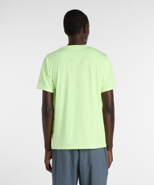 NEW BALANCE(ニューバランス)の「リフレクティブシティポリTシャツ(Tシャツ/カットソー・メンズ・レモンイエロー/ブラック・SMALL/MEDIUM/LARGE/X-LARGE/XX-LARGE)」の11枚目の写真