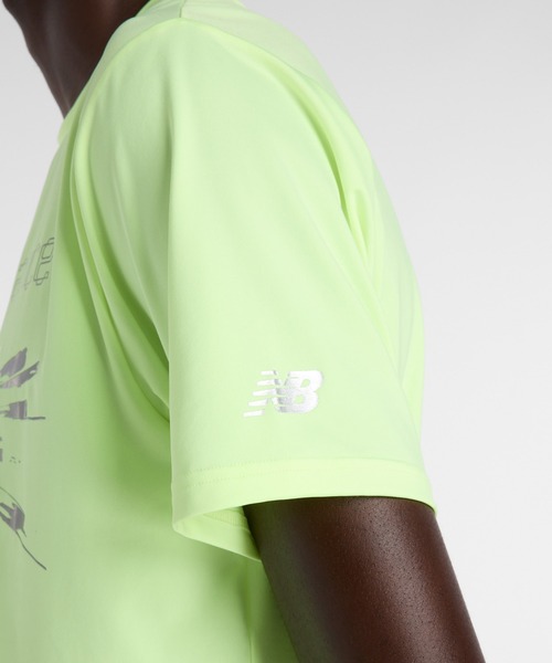 NEW BALANCE(ニューバランス)の「リフレクティブシティポリTシャツ(Tシャツ/カットソー・メンズ・レモンイエロー/ブラック・SMALL/MEDIUM/LARGE/X-LARGE/XX-LARGE)」の13枚目の写真