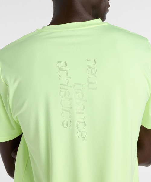 NEW BALANCE(ニューバランス)の「リフレクティブシティポリTシャツ(Tシャツ/カットソー・メンズ・レモンイエロー/ブラック・SMALL/MEDIUM/LARGE/X-LARGE/XX-LARGE)」の3枚目の写真