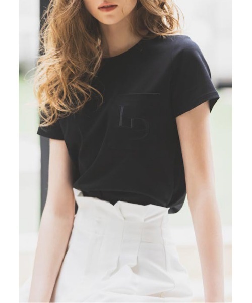 LUDICRUM（ルーディクルム）の「LD Embroidery Tshirt（Tシャツ/カットソー・レディース・ブラック/オフホワイト/グレー・FREE）」の2枚目の写真