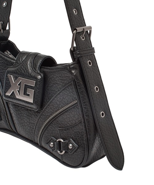 X-girl（エックスガール）の「XG EMBLEM BUCKLE PANELED SHOULDER BAG（ショルダーバッグ・レディース・ブラック/ピンク・ONE SIZE）」の18枚目の写真