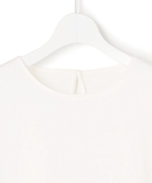 23区 L（ニジュウサンクオオキイサイズ）の「スカーフコンビジャージー ウエストデザイン カットソー（Tシャツ/カットソー・レディース・ホワイト系5/ブラック系5/ダークブラウン系5・46/44/48）」の19枚目の写真