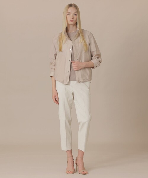 MACKINTOSH LONDON（マッキントッシュ ロンドン）の「【婦人画報4月号掲載】シルケットタフタショートコート（その他アウター・レディース・ベージュ/イエロー/ブラウン・38/40）」の16枚目の写真