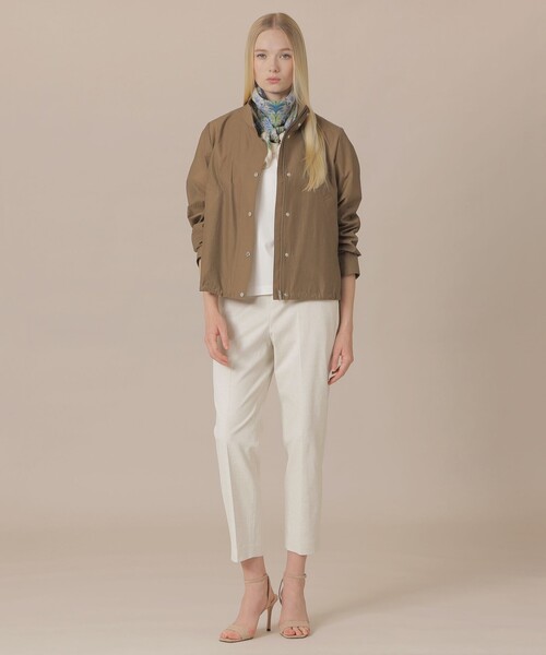 MACKINTOSH LONDON（マッキントッシュ ロンドン）の「【婦人画報4月号掲載】シルケットタフタショートコート（その他アウター・レディース・ベージュ/イエロー/ブラウン・38/40）」の17枚目の写真