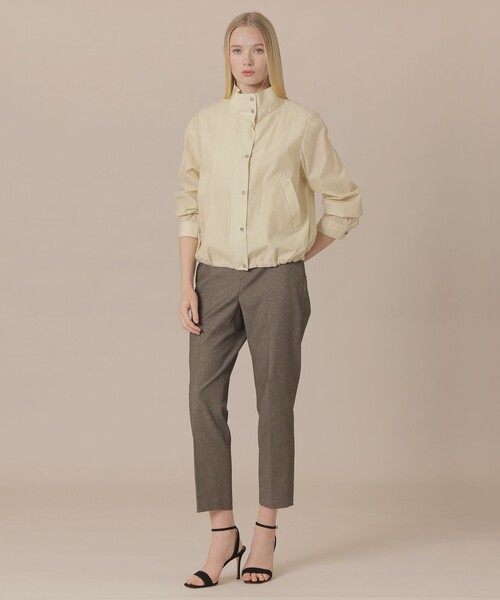 MACKINTOSH LONDON（マッキントッシュ ロンドン）の「【婦人画報4月号掲載】シルケットタフタショートコート（その他アウター・レディース・ベージュ/イエロー/ブラウン・38/40）」の4枚目の写真