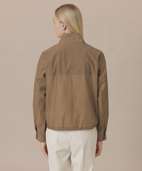 MACKINTOSH LONDON（マッキントッシュ ロンドン）の「【婦人画報4月号掲載】シルケットタフタショートコート（その他アウター・レディース・ベージュ/イエロー/ブラウン・38/40）」の7枚目の写真