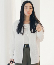 studio CLIP | ダブルフロントレースドッキングプルオーバー(Tシャツ/カットソー)