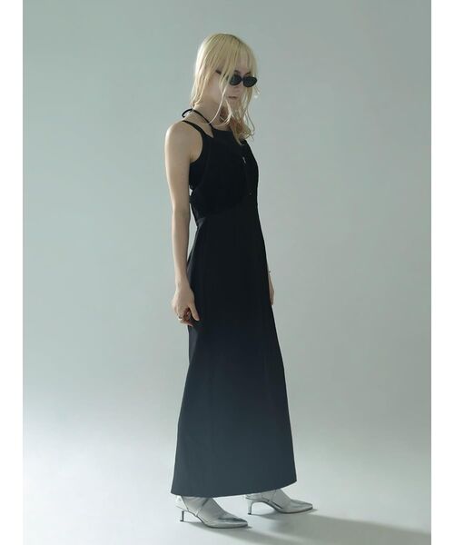 :ETHROF（イーサオブ）の「CORD EMBROIDERY BUSTIER LAYERED DRESS（ワンピース・レディース・ブラック・MEDIUM）」の5枚目の写真