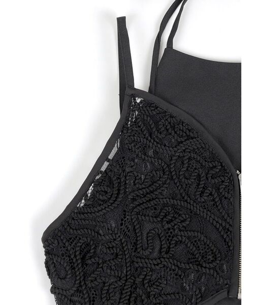 :ETHROF（イーサオブ）の「CORD EMBROIDERY BUSTIER LAYERED DRESS（ワンピース・レディース・ブラック・MEDIUM）」の19枚目の写真