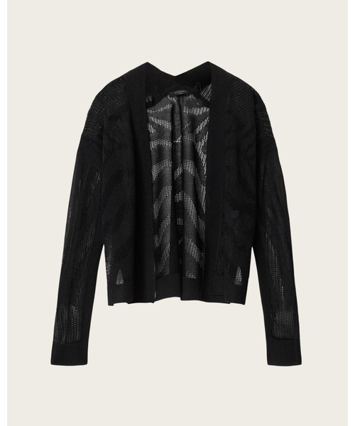 ALLSAINTS（オールセインツ）の「MISHA LONG SLEEVED CROPPED CARDIGAN | MISHA 長袖 クロップド カーディガン（カーディガン/ボレロ・レディース・ブラック・S/M/L/XS）」の7枚目の写真
