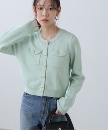 FREE'S MART | ◆Iフロントポケット金ボタンニットカーディガン(ニット/セーター)