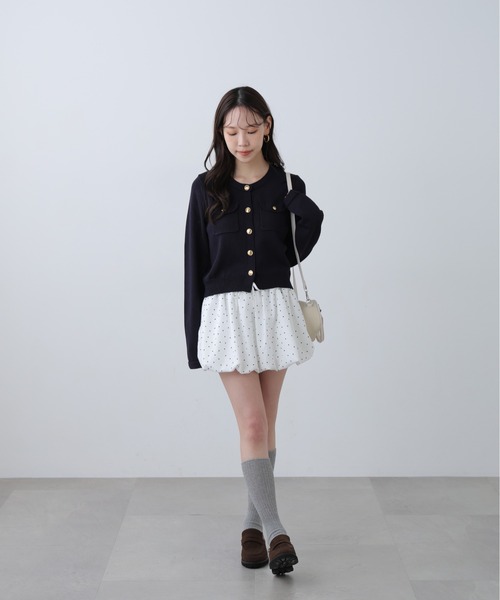 FREE'S MART（フリーズマート）の「◆Iフロントポケット金ボタンニットカーディガン（ニット/セーター・レディース・ネイビー/ライトグリーン/レッド/ホワイト系その他/ホワイト・FREE）」の15枚目の写真