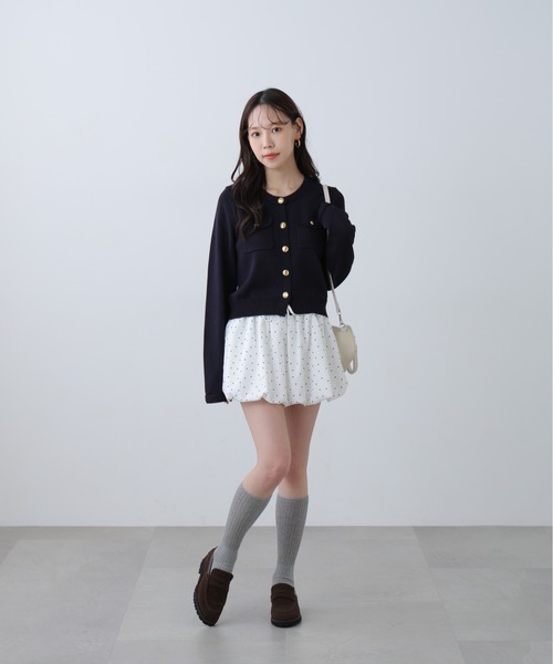 FREE'S MART（フリーズマート）の「◆Iフロントポケット金ボタンニットカーディガン（ニット/セーター・レディース・ネイビー/ライトグリーン/レッド/ホワイト系その他/ホワイト・FREE）」の16枚目の写真