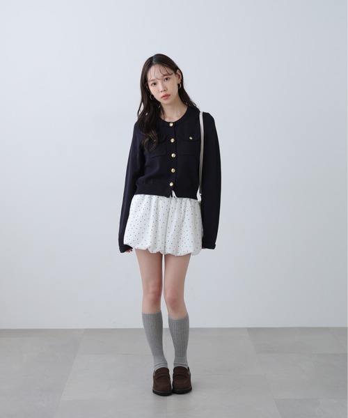 FREE'S MART（フリーズマート）の「◆Iフロントポケット金ボタンニットカーディガン（ニット/セーター・レディース・ネイビー/ライトグリーン/レッド/ホワイト系その他/ホワイト・FREE）」の17枚目の写真