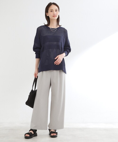 Reflect(リフレクト)の「ドライタッチストレートワイドパンツ(その他パンツ・レディース・ブルー/ライトグレー/ブラック・11/09/07/13/15 )」の5枚目の写真