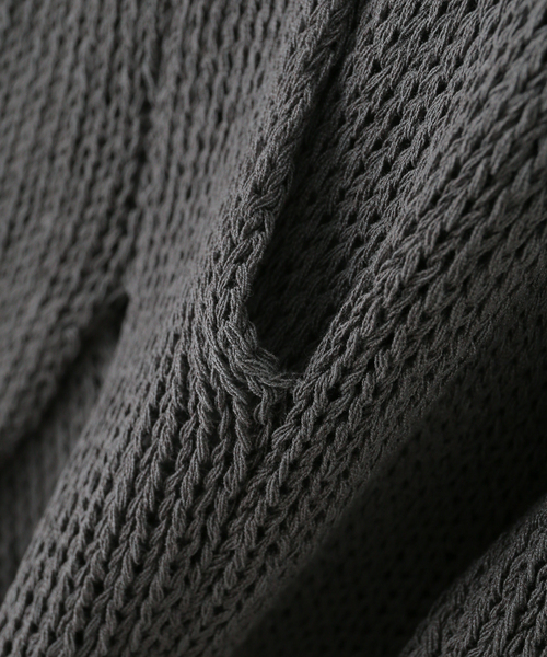 NACHE(ナチェ)の「【Geek Office / ギークオフィス】NACHE / ナチェ OUT IN KNITTED SLEEVELESS(ニット/セーター・レディース・チャコールグレー/ブラック・SMALL)」の9枚目の写真