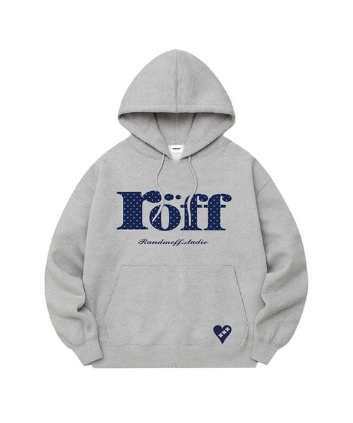 ROEFF Type Play Dot Over Fit Hoodie (5 color) — оверсайз худи с принтом в горошек (5 цветов)