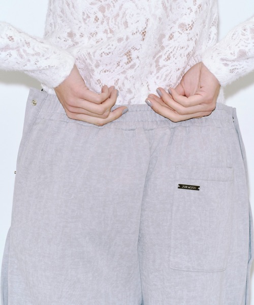 JOSE MOON（ジョゼムーン）の「LAYERED LIKE SWEAT PANTS/レイヤードライクスウェットパンツ（スウェットパンツ・レディース・ブラック/グレー/ブラウン・38/36）」の21枚目の写真