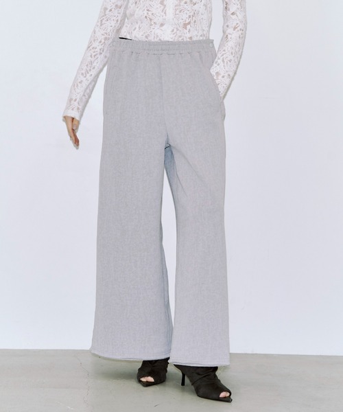 JOSE MOON（ジョゼムーン）の「LAYERED LIKE SWEAT PANTS/レイヤードライクスウェットパンツ（スウェットパンツ・レディース・ブラック/グレー/ブラウン・38/36）」の8枚目の写真