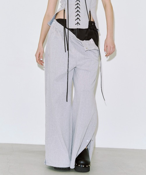 JOSE MOON（ジョゼムーン）の「LAYERED LIKE SWEAT PANTS/レイヤードライクスウェットパンツ（スウェットパンツ・レディース・ブラック/グレー/ブラウン・38/36）」の22枚目の写真