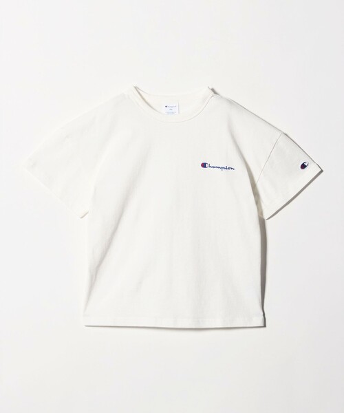 Champion（チャンピオン）の「＜Champion＞ショート スリーブ Tシャツ / キッズ  140cm-160cm（Tシャツ/カットソー・キッズ・ブラック/ホワイト/コバルトブルー・150cm/160cm/140cm）」の2枚目の写真