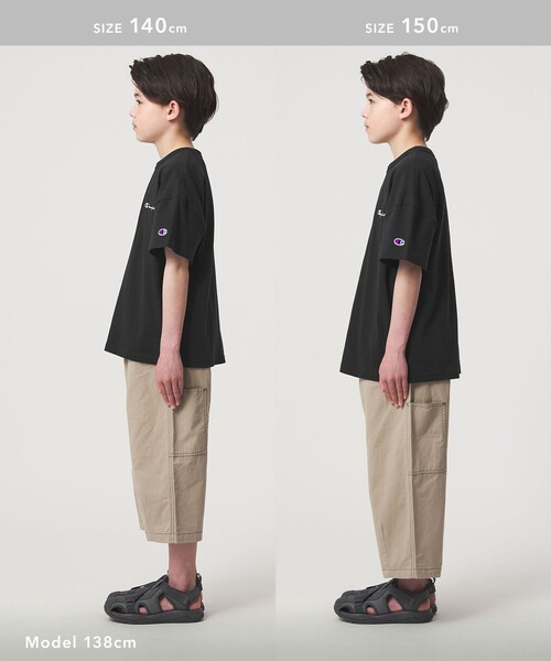 Champion（チャンピオン）の「＜Champion＞ショート スリーブ Tシャツ / キッズ  140cm-160cm（Tシャツ/カットソー・キッズ・ブラック/ホワイト/コバルトブルー・150cm/160cm/140cm）」の22枚目の写真