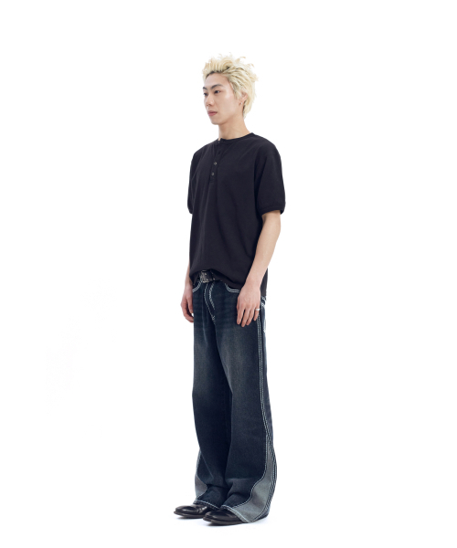 AAKAM(アーカム)の「Boots Ringer Top (Black)(Tシャツ/カットソー・レディース・その他・1/2)」の7枚目の写真