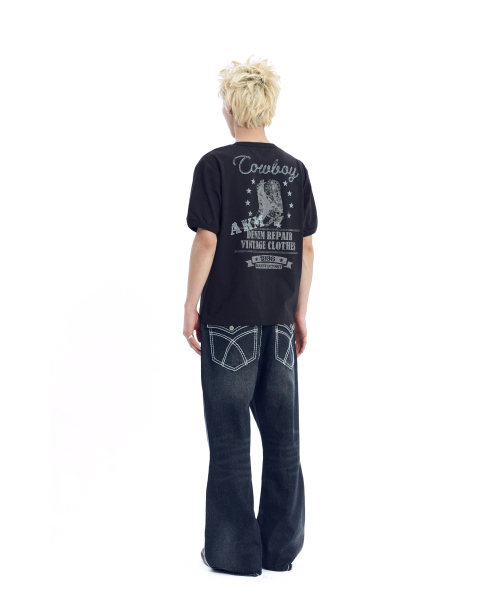 AAKAM(アーカム)の「Boots Ringer Top (Black)(Tシャツ/カットソー・レディース・その他・1/2)」の6枚目の写真