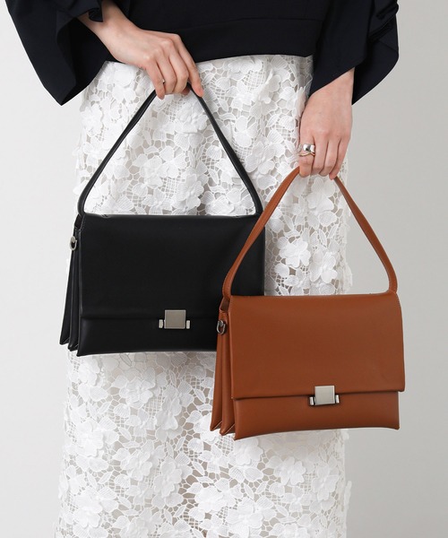 Gready Brilliant（グレディブリリアン）の「ソフトフラップショルダー（ショルダーバッグ・レディース・ブラック/ブラウン・FREE）」の9枚目の写真