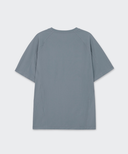 MUSINSA STANDARD（ムシンサスタンダード）の「[シティレジャー] スポーティブテクスチャードTシャツ [ブルーグレー]（Tシャツ/カットソー・メンズ・その他・SMALL/MEDIUM/LARGE/X-LARGE/2XL）」の8枚目の写真
