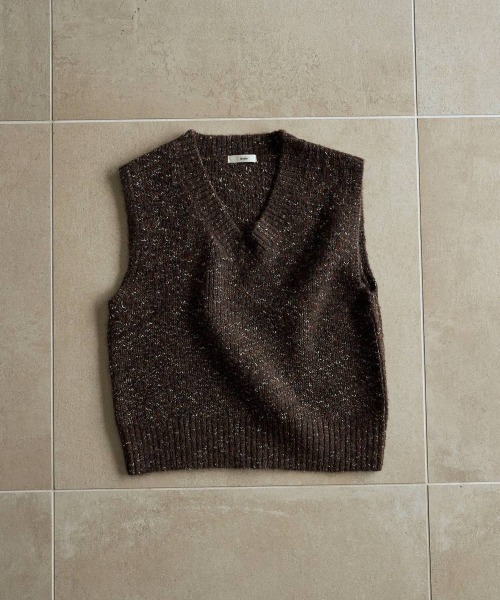 anuke(アンヌーク)の「anuke Nep Knit Vest ネップニットベスト/62620529(ベスト・レディース・グレー/ブラウン・ONE SIZE)」の10枚目の写真