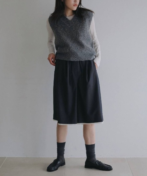 anuke(アンヌーク)の「anuke Nep Knit Vest ネップニットベスト/62620529(ベスト・レディース・グレー/ブラウン・ONE SIZE)」の3枚目の写真