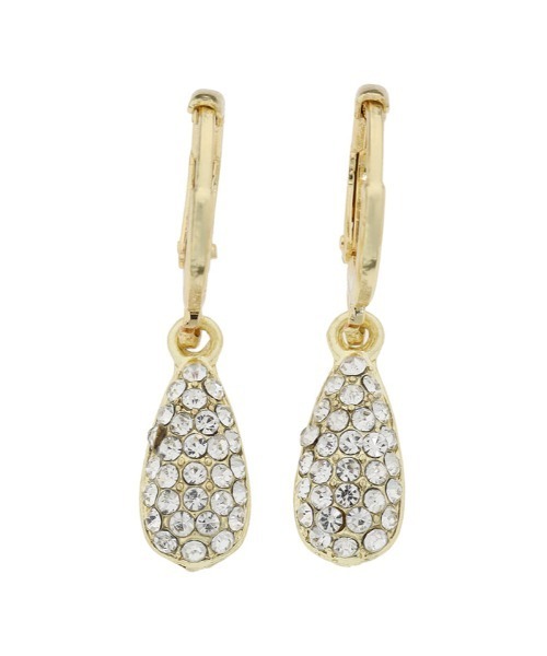 Edit Sheen（エディットシーン）の「パヴェドロップミニフープピアス（ピアス（両耳用）・レディース・ゴールド・FREE）」の4枚目の写真