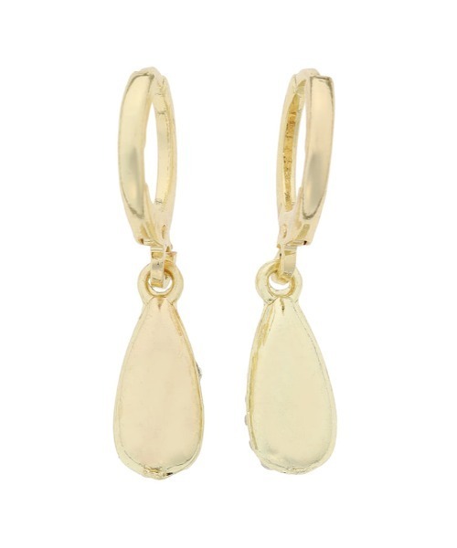 Edit Sheen（エディットシーン）の「パヴェドロップミニフープピアス（ピアス（両耳用）・レディース・ゴールド・FREE）」の5枚目の写真