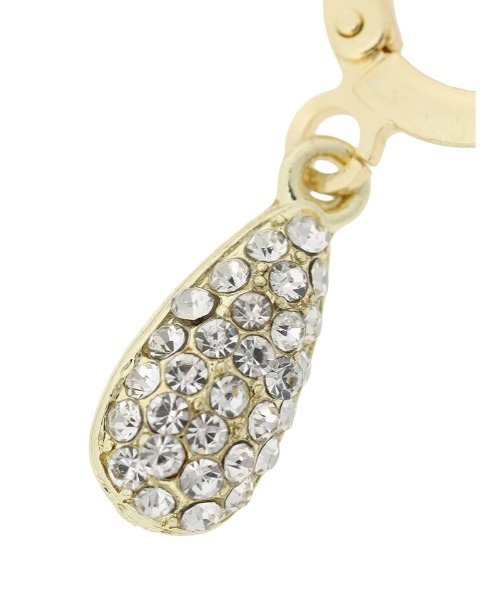 Edit Sheen（エディットシーン）の「パヴェドロップミニフープピアス（ピアス（両耳用）・レディース・ゴールド・FREE）」の6枚目の写真