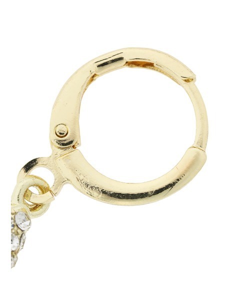 Edit Sheen（エディットシーン）の「パヴェドロップミニフープピアス（ピアス（両耳用）・レディース・ゴールド・FREE）」の7枚目の写真