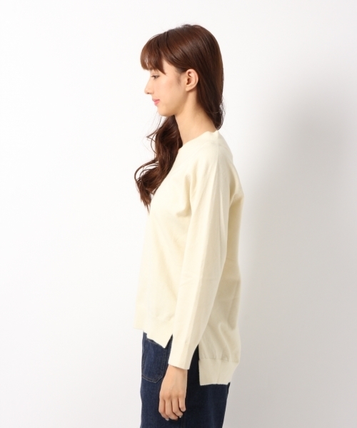 Heather(ヘザー)の「ハイゲージスリットVニット 712944(ニット/セーター・レディース・ベージュ/ネイビー/グレー/アイボリー/ピンク系その他/ライトピンク・FREE)」の16枚目の写真