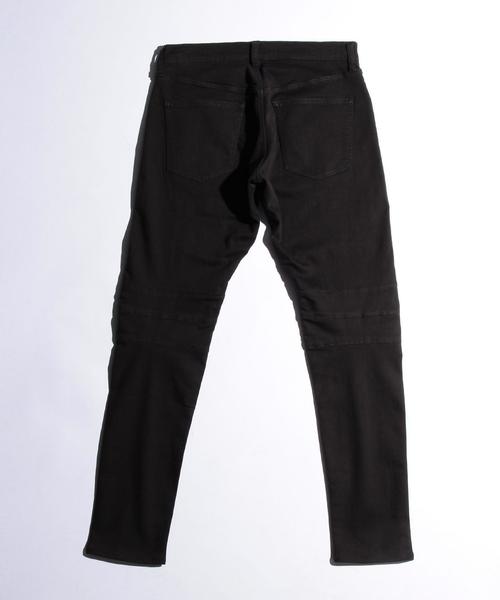 MONKEY TIME（モンキータイム）の「＜monkey time＞ ツイル バイカー ジェギンスパンツ◆（デニムパンツ・メンズ・ブラック・MEDIUM/LARGE/SMALL/X-LARGE）」の2枚目の写真