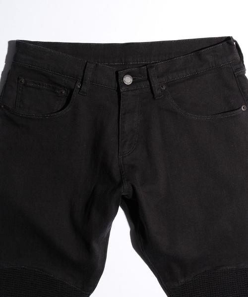 MONKEY TIME（モンキータイム）の「＜monkey time＞ ツイル バイカー ジェギンスパンツ◆（デニムパンツ・メンズ・ブラック・MEDIUM/LARGE/SMALL/X-LARGE）」の3枚目の写真