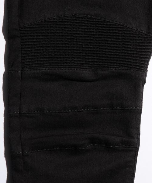 MONKEY TIME（モンキータイム）の「＜monkey time＞ ツイル バイカー ジェギンスパンツ◆（デニムパンツ・メンズ・ブラック・MEDIUM/LARGE/SMALL/X-LARGE）」の9枚目の写真