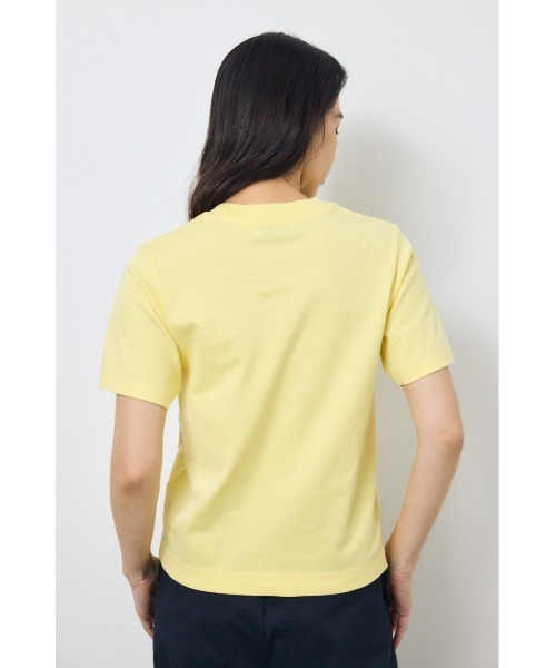 AZUL by moussy(アズールバイマウジー)の「プレミアムコットンベーシック半袖Tシャツ 夏服 秋服 春服(Tシャツ/カットソー・レディース・ブラウン/ブラック/オフホワイト/ライトイエロー・SMALL/MEDIUM)」の6枚目の写真