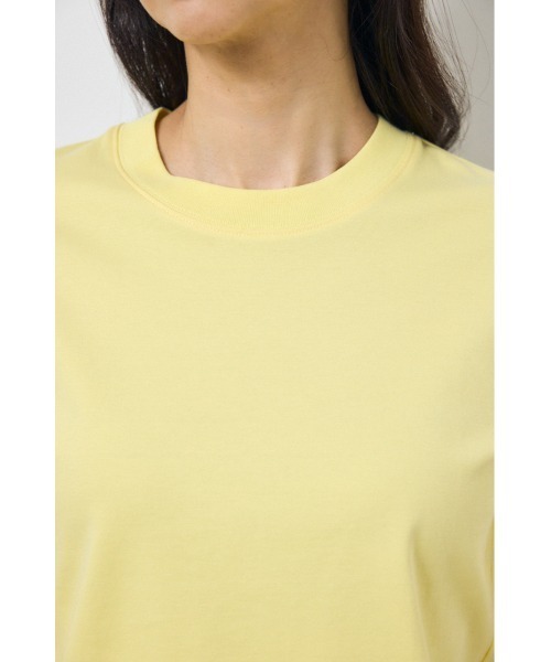 AZUL by moussy(アズールバイマウジー)の「プレミアムコットンベーシック半袖Tシャツ 夏服 秋服 春服(Tシャツ/カットソー・レディース・ブラウン/ブラック/オフホワイト/ライトイエロー・SMALL/MEDIUM)」の8枚目の写真