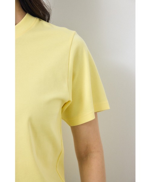 AZUL by moussy(アズールバイマウジー)の「プレミアムコットンベーシック半袖Tシャツ 夏服 秋服 春服(Tシャツ/カットソー・レディース・ブラウン/ブラック/オフホワイト/ライトイエロー・SMALL/MEDIUM)」の9枚目の写真
