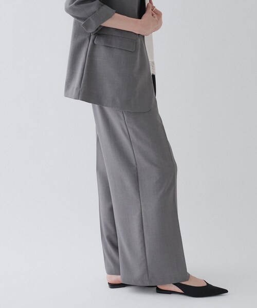 cloenc(クロエンス)の「【接触冷感/UVカット/マシンウォッシュ】イージーワイドパンツ(その他パンツ・レディース・ライトグレー/チャコールグレー/ピンク/ダークブラウン・03/02/01)」の9枚目の写真
