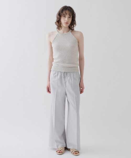 cloenc(クロエンス)の「【接触冷感/UVカット/マシンウォッシュ】イージーワイドパンツ(その他パンツ・レディース・ライトグレー/チャコールグレー/ピンク/ダークブラウン・03/02/01)」の12枚目の写真